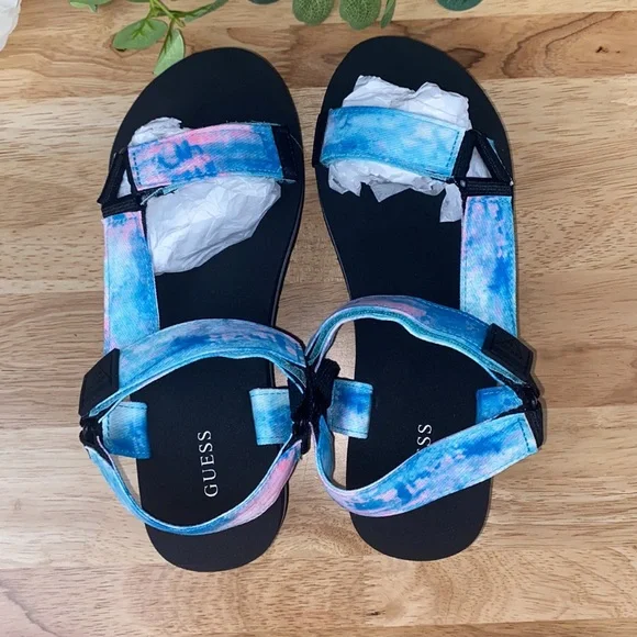 Guess Women's Avin Strappy Platform Sandals 8.5M - Picture 4 of 8